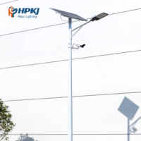 Farolas LED de 50W, 80W, 100W, Paneles Solares y Luminarias Combinados en un Solo Producto, Farolas Solares de Ahorro de Energía