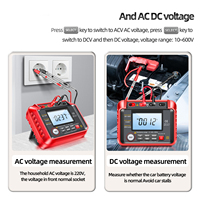 1000V Digital Insulation Resistance Tester 10GΩ Megohmmeter AC DC Voltage Meter with PI DAR Auto Discharge