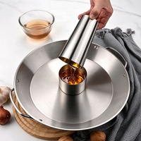 Poêle à rôtir pour poulet et wok à légumes en acier inoxydable 430 épaissi, anti-rouille, résistant au four, avec double poignée