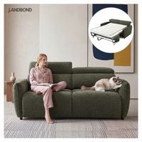 Canapé-lit convertible moderne et luxueux à double usage avec coussin réglable, canapé pliant avec matelas, canapé-lit en tissu