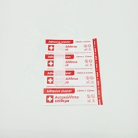 Pansement OEM personnalisé en tissu élastique, pansement rond en plastique, pansement adhésif imperméable, pansements à action rapide pour la cicatrisation des plaies, tailles assorties