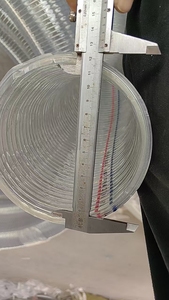 Cina fatta di ispessimento tipo flessibile trasparente in PVC filo di acciaio tubo filo di acciaio tubo dell'acqua per alimenti e FlourI D127MM OD143MM - Product Image 4