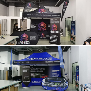 Gazebo Pieghevole Personalizzato in Poliestere Oxford Impermeabile, Tenda Pop-Up per Eventi Sportivi e Feste all'Aperto 10x10 - Product Image 5