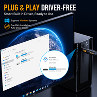 Adaptador WiFi 6 USB Externo Biaze AX900 con Tarjeta de Red Inalámbrica de Doble Banda 5.4, Dongle USB 3.0 para PC de Escritorio y Portátil