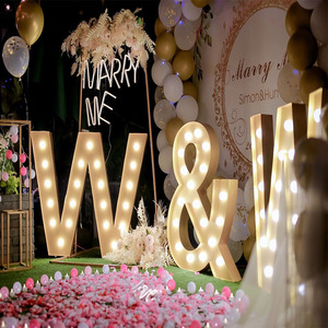 Nhà máy tùy chỉnh 3D bóng đèn thư signage marquee 3ft 4ft 5ft Hạnh Phúc sinh nhật sự kiện Backdrop trang trí nội thất cho các công ty trung tâm mua sắm các tòa nhà - Product Image 1