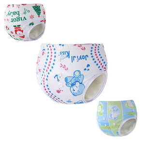 Culotte <span class=keywords><strong>d</strong></span>'<span class=keywords><strong>apprentissage</strong></span> douce pour bébé, culotte <span class=keywords><strong>d</strong></span>'<span class=keywords><strong>apprentissage</strong></span> respirante et imperméable en tissu pour nourrisson, <span class=keywords><strong>sous</strong></span>-vêtement <span class=keywords><strong>d</strong></span>'<span class=keywords><strong>apprentissage</strong></span> écologique pour bébé - Product Image 4