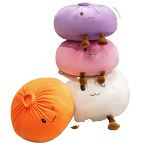 HY7 Lindos juguetes de peluche de panecillo al vapor, ideales para abrazar y apretar, cojín de sofá de peluche. - Product Image 1