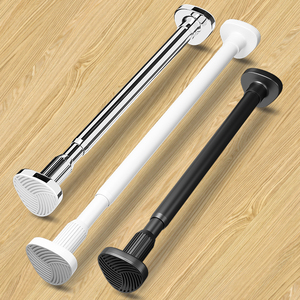 Tringles à rideaux romaines télescopiques <span class=keywords><strong>de</strong></span> 4 mètres, <span class=keywords><strong>tringle</strong></span> à vêtements réglable <span class=keywords><strong>sans</strong></span> perçage, séparateur <span class=keywords><strong>de</strong></span> pièce <span class=keywords><strong>extensible</strong></span>, <span class=keywords><strong>tringle</strong></span> à rideaux à tension - Product Image 2