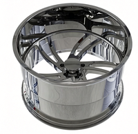 Jantes en alliage d'aluminium forgées sur mesure à profil profond 5x114.3/5x120/5x108, finition polie haut de gamme, améliorations pour voitures de sport