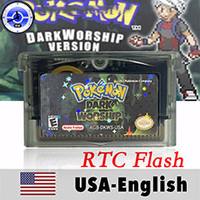 Scheda di gioco Flash Cart RTC cablata in inglese USA, Edizione Rocket Odyssey Pisces Quetzal Light Platinum Moemon, ROM Hack per Plastic