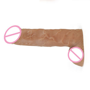 Mangas de pene de silicona suave para hombres y mujeres, Juguetes sexuales realistas con cinturón y correa para aumento de pene - Product Image 5