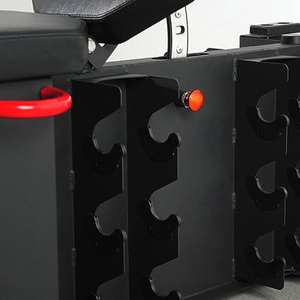 Panca Multifunzionale Pieghevole in Metallo per Palestra, Allenamento di Forza, Regolabile con Spazio di Stoccaggio - Product Image 3