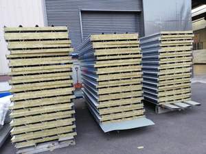 Painéis Sandwich de Lã de Rocha para Telhados de 50mm, Preço de Painéis Sandwich para Paredes - Product Image 4