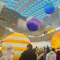 Ballons gonflables 3D réalistes du système solaire, décorations planétaires gonflables accrocheuses pour musées et expositions scientifiques