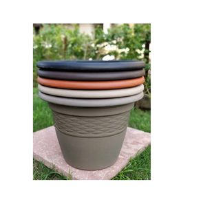 Pot de fleurs en plastique de 10 pouces pour plantes d'intérieur et d'extérieur, jardin, balcon, maison - Product Image 3