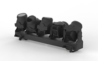 5x120W Tornado Light Beam, LC Deuxième Génération, DMX512, Convient pour les mariages, les fêtes et les scènes de bars