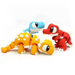Dinosaures imprimés en 3D, statues d'animaux imprimées en 3D, jouets articulés flexibles anti-stress, décoration et présentation pour la maison et le bureau - Product Image 1