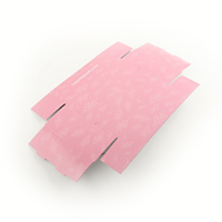 Individuell Bedruckte Kartonbox Rosa Pappkarton mit Griff Recycelbare Wellpappe-Verpackung für Kleidung