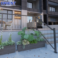 Installation DIY de garde-corps de balcon en aluminium à profil en U avec serre-verre extérieur pour balustrade, murs extérieurs, maison de piscine, espaces intérieurs et maison