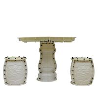 Moule 3D en plastique ABS haute précision pour ensemble table et chaises d'extérieur, durée de vie de 3 ans, application de décoration de jardin et de construction