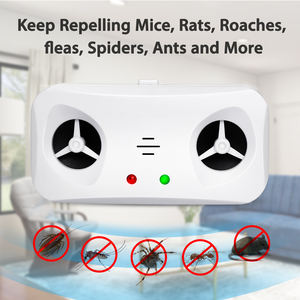 Purificatore d'aria ionico e repellente per parassiti ad ultrasuoni sistema silenzioso 3 in 1 per mosche acari della polvere e controllo dei roditori - Product Image 4