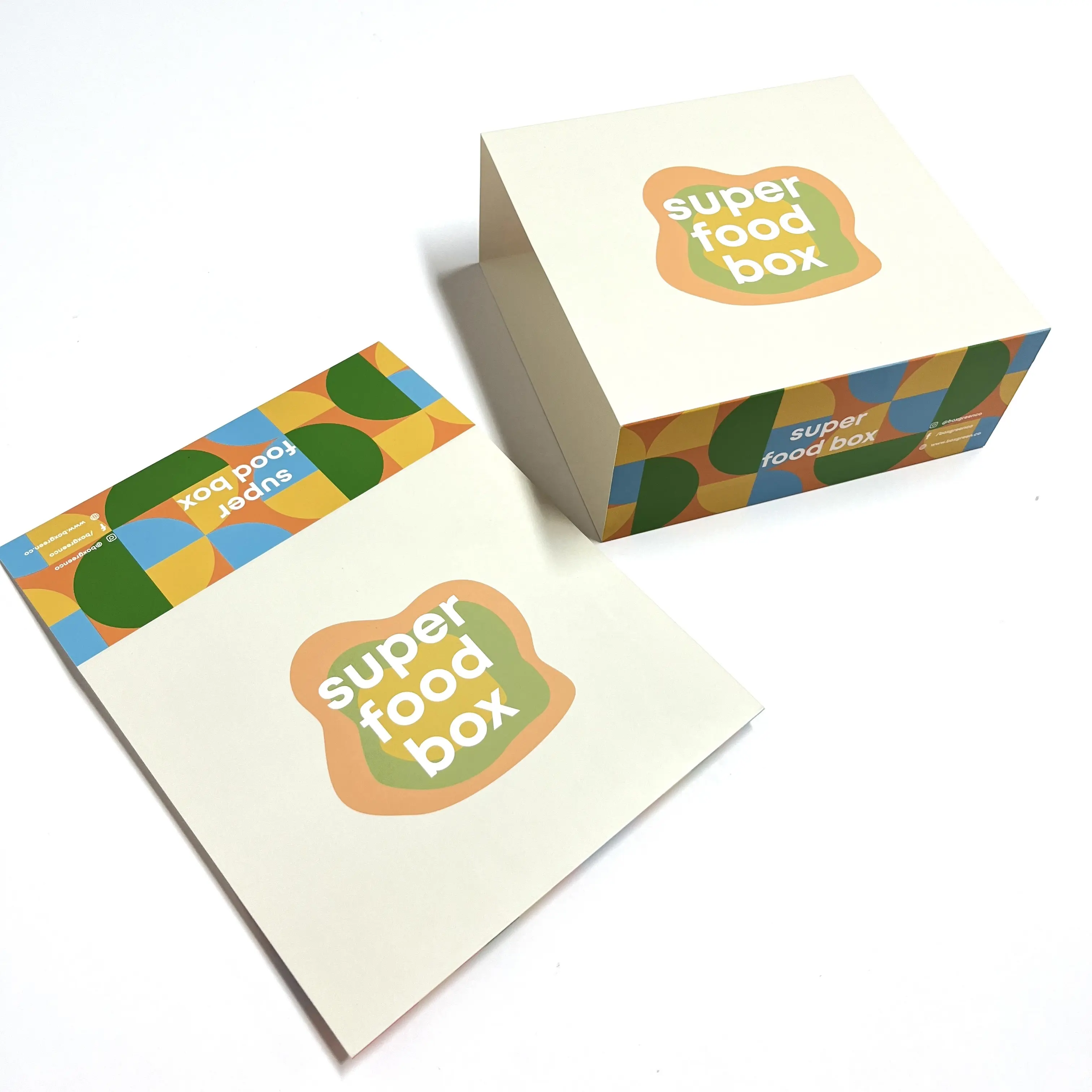 Fabrik lieferant Rechteck individuell bedruckte Papier verpackung Karton Verpackungs hülle für kleine Unternehmen