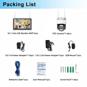 Xcreation eseecloud 10.1inch màn hình NVR Kit Plug & Play điều khiển từ xa 2 cách âm thanh tuya thông minh Wifi tầm nhìn ban đêm chức năng CMOS - Product Image 2