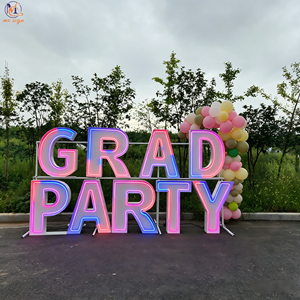 Vente en gros usine : Lettres LED 3D personnalisées, Grandes enseignes néon pour la décoration de scènes commerciales, mariages, anniversaires et événements - Product Image 2