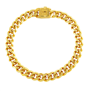 Pet Accessories Luxury Fashion Gold Dog Chain Collar Adjustable Pet Necklace