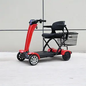 Easy To Expand And Collapse Auto Fold 4 Wheelchair Scooter 4 Wheel Club Drive Lithium Scooter