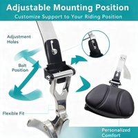 Appuie-dos carré INMT pour conducteur, style modifié pour Can-Am Spyder RT 2008-2017, accessoire de remplacement pour siège de moto