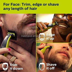 Gran oferta para <span class=keywords><strong>Philips</strong></span> ONE Blade Shaver Head 360 pequeños <span class=keywords><strong>accesorios</strong></span> de cuchillo en T de acero inoxidable QP410 QP420 QP430 - Product Image 3