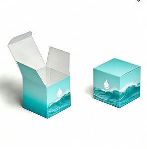 Caja de Embalaje Rectangular Autoarmable de Cartón Reciclado Ecológico, Impresa Personalizada al por Mayor, para Embalaje de Productos para el Cuidado de la Piel, Regalos y Manualidades - Product Image 3