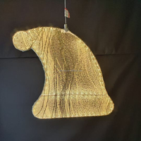 Guirlande lumineuse LED de Noël pour fête, avec décorations de Père Noël et petits cadeaux