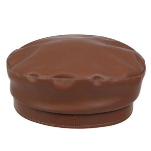 Béret plat en cuir PU coupe-vent pour femme, nouvelle collection printemps, idéal pour le sport, les loisirs, les activités de plein air et les voyages - Product Image 4