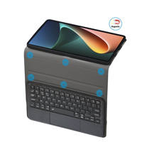Penutup Keyboard zerty Perancis, untuk Samsung Tab S8 + S7 S7 + S7FE S6 Lite A8 10.5 A7 A6 A7 Lite untuk Samsung casing zerty Keyboard