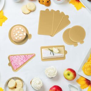 Bases Rectangulares para Pasteles, Repostería y Postres, con Relieve, Ecológicas, Resistentes a la Grasa, de Cartón, para Mini Pasteles, Cupcakes y Mousse - Product Image 4