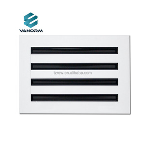 Hiện đại 10x8 AC Vent bìa trang trí trắng hợp kim nhôm khuếch tán không khí tiêu chuẩn tuyến tính khe cắm tầng cài đặt cho thông gió - Product Image 5