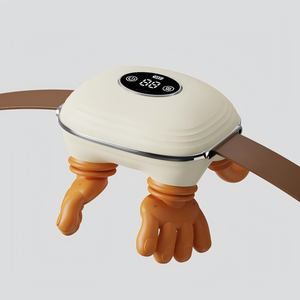 Masajeador Eléctrico de Cuello Shiatsu con Calor, Masajeador de Hombros y Espalda con Compresión Caliente de 3 Zonas, Silicona de Grado Alimenticio, Portátil - Product Image 3