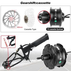 Pour <span class=keywords><strong>BAFANG</strong></span> 48V 750W <span class=keywords><strong>1000W</strong></span> <span class=keywords><strong>moteur</strong></span> de vélo électrique unique 20 pouces 26 pouces gros pneu <span class=keywords><strong>moteur</strong></span> moyeu 175MM abandon Brushless motoréducteur - Product Image 3