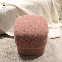 Plaine moelleux alpaga Pouf maison chambre meubles dressing maquillage pouf doux Polyester repose-pieds canapé tabouret