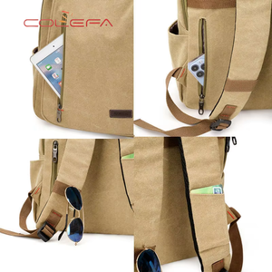 Mochila Colefa Personalizada con Logotipo, Tela de Imitación de Terciopelo, Suave, Informal, Azul Marino, para Viajes, Deportes y Ocio para <span class=keywords><strong>Hombre</strong></span> - Product Image 4