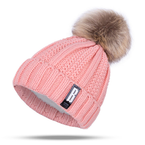Russe Chaud <span class=keywords><strong>Sport</strong></span> Femmes Enfants Hommes Fourrure D'hiver Pour Enfants Tricoté Chapeaux Casquettes - Product Image 4