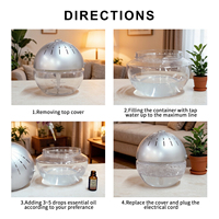 Diffuseur d'huiles essentielles écologique en gros, capacité 800 ml, éclairage LED 7 couleurs, électrique portable pour hôtel et usage domestique, tactile