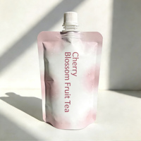 Pochettes souples personnalisées pour boissons avec bec verseur à vis pour eau, vin, lait, café