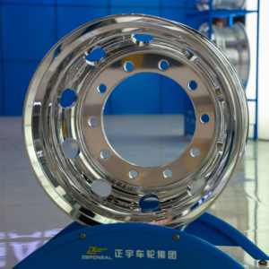 ขอบอลูมิเนียมอัลลอยขัดเงาคู่สำหรับขอบรถบรรทุกและรถพ่วง24.5x8.25 - Product Image 5
