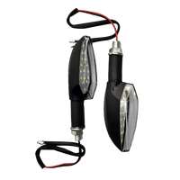 Usine directe universelle 18 LED moto clignotants indicateurs lampe en plastique conduite lumière avec effet fluide