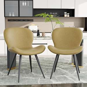 Silla de comedor práctica y elegante minimalista con respaldo que exuda personalidad - Product Image 1