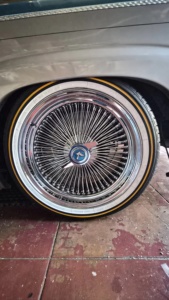 All Silver Chrome Steel Wire <strong>Wheels</strong> 150/100/72 <strong>Spokes</strong> Cross/Straight 13/14/15/17/18/20/22 Classic Car Rims Wholesale - Product Image 6