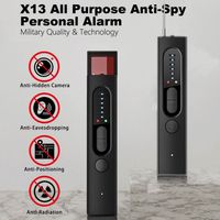 Détecteur de signaux RF cachés portable, détecteur de caméra espion, détecteur de dispositifs GPRS, X13 Mini anti-espion noir